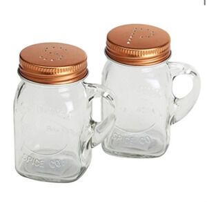 🆕 Olde Thompson Mason Jar Salt & Pepper Shaker Set